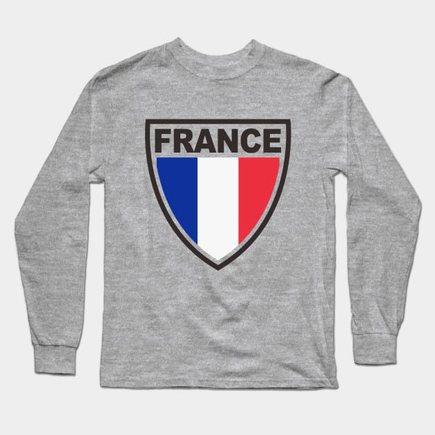 France Long Sleeve T-Shirt by VEKTORKITA